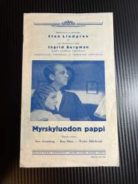 Myrskyluodon pappi / Bränningar -käsiohjelma pääosissa / i huvudrollerna Tore Svennberg, Bror Olson