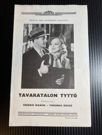 Tavara talon tyttö / Flickan i varuhuset -käsiohjelma pääosissa / i huvudrollerna Fredric Mrch, Virginia Bruce