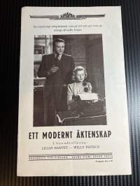 Nykyajan avioliitto / Ett modernt äktenskap -käsiohjelma pääosissa / i huvudrollerna Lilian Harvey, Willy Fritsch