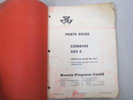 Massey-Ferguson 685 S  Combine Parts Book leikkuupuimurin varaosaluettelo