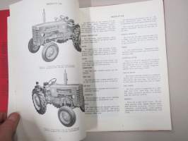 McCormick International B-275 Diesel Tractor Operator´s Manual -käyttöohjekirja englanniksi
