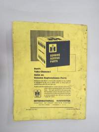 McCormick International B-450 Diesel Tractor - Parts Catalogue