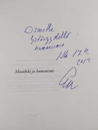 Musiikki ja humanismi : Suomen saloilta Pariisin salonkeihin : esseitä vuosilta 2003-2013 (tekijän omiste)