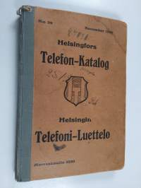 Helsingfors telefonkatalog. N:o 39, utgiven i november 1920 - Helsingfors telefonkatalog. - Helsingin telefoniluettelo.