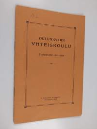 Oulunkylän yhteiskoulu lukuvuosi 1927-1928