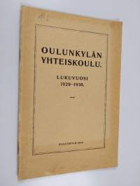 Oulunkylän yhteiskoulu lukuvuosi 1929-1930