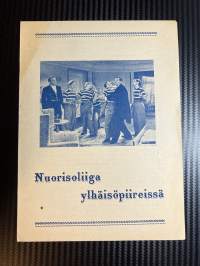 Nuorisoliiga Ylhäsöpiireissä / Ungdomsligan i societen -käsiohjelma pääosissa / i huvudrollerna Tri Trenkle, Rouva Beiry