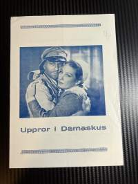 Uppor i Damaskus / Uppor i Damaskus -käsiohjelma pääosissa / i huvudrollerna Vera Niemeyer, Löjtnant Keller