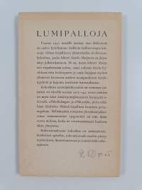 Lumipalloja : aforismeja