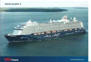 Mein Schiff 3  2014  - laivaesite A5 koko  tekniset tiedot takana