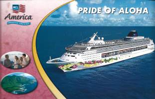 Pride of Aloha  - laivakortti, laivapostikortti kulkematon postikortti A5 koko kulkematon