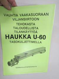 Haukka U-60 viljan tasokuljetin -myyntiesite