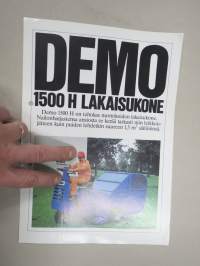 Demo 1500 H (nurmikoiden) lakaisukone -myyntiesite