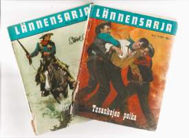 Lännensarja 1961 nr 10 ja 1962 nr 1   yht  2 lehteä