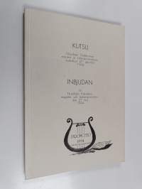 Kutsu filosofisen tiedekunnan maisteri- ja tohtoripromootioon toukokuun 27. päivänä 1994 Inbjudan till filosofiska fakultetens magister- och doktorspromotion den ...