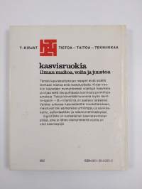 Kasvisruokia ilman maitoa, voita ja juustoa