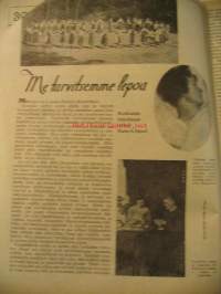 Kotiliesi 1933 nr 14-15 Kansikuva: Rudolf Koivu, suhteemme kesänaapureihin (Elsa Hästesko), varjoja auringon maassa (Elisabeth Kurkiala), nyt valmistamme kesäkeittoa