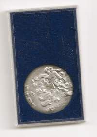 50 markkaa 1985 Kalevala - hopeaa  alkuperäisessä kotelossa