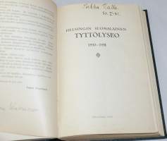 Helsingin suomalaisen tyttölyseon matrikkelit 1928-36