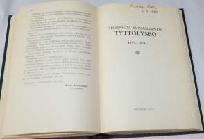 Helsingin suomalaisen tyttölyseon matrikkelit 1928-36
