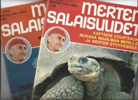 Merten salaisuudet Kapteeni Cousteaun mukana maailman merillä ja merten syvyyksissä 1976  nrot 6 ja 7 yht 2 lehteä
