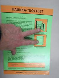 Haukka-Metalli ruokintalaitteita 4 kpl esitteitä -myyntiesite