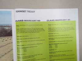 Claas Dominat, Markant 50, Markant 40 paalain -myyntiesite