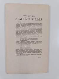 Pimeän silmä : runoja