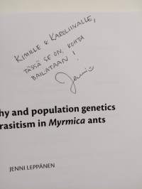 Phylogeography and population genetics of social parasitism in myrmica ants (signeerattu, tekijän omiste)