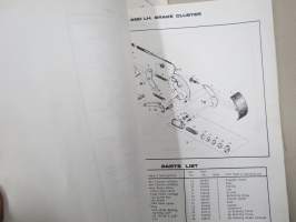 Jacobsen  Model 154 Rogers Sweeper Owner´s Manual &amp; Parts List -nurmikonlakaisukone / harjakone - käyttö-ohjekirja / varaosaluettelo