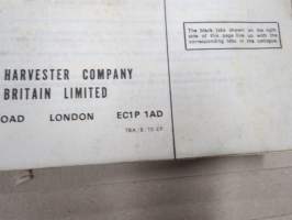 International BTD-6 Crawler Tractor (puskutraktori) Parts Catalogue, Serial nr 2401 up -varaosaluettelo