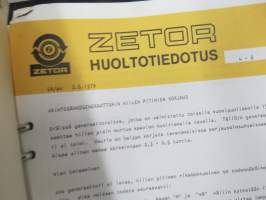 Zetor huoltotiedotteita, kansio