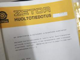 Zetor huoltotiedotteita, kansio