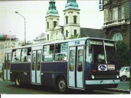 BKV bus  Budabest 1998linja-auto - postikortti autopostikortti kulkematon