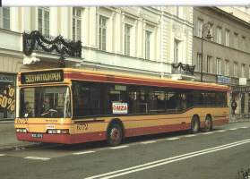 Neoplan bus Varsova  1999linja-auto - postikortti autopostikortti kulkematon