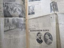 Uusi Suomi 4.6.1937 Sotamarsalkka Mannerheim 70-vuotta