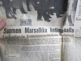 Uusi Suomi numerot 28.1-5.2.1951 Sotamarsalkka Mannerheim kuollut, hautajaiset - 9 peräkkäistä lehteä kuolemasta hautajaisiin