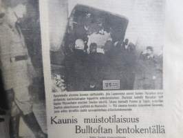 Uusi Suomi numerot 28.1-5.2.1951 Sotamarsalkka Mannerheim kuollut, hautajaiset - 9 peräkkäistä lehteä kuolemasta hautajaisiin