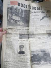 Uusi Suomi numerot 28.1-5.2.1951 Sotamarsalkka Mannerheim kuollut, hautajaiset - 9 peräkkäistä lehteä kuolemasta hautajaisiin