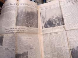 Uusi Suomi numerot 28.1-5.2.1951 Sotamarsalkka Mannerheim kuollut, hautajaiset - 9 peräkkäistä lehteä kuolemasta hautajaisiin