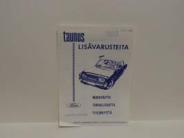 Taunus lisävarusteita 1962 -mainos