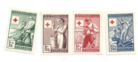 LaPe 307-310  SPR 1946 postituore postimerkki