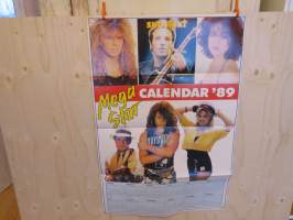 Mega Star Calendar ´89 -juliste