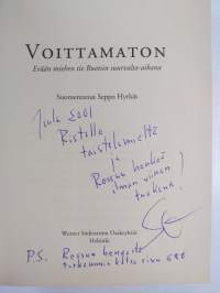 Voittamaton : erään miehen tie Ruotsin suurvalta-aikana (signeerattu, tekijän omiste)