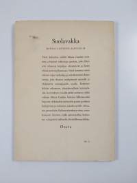 Suolavakka : Minna Canthin ajatuksia