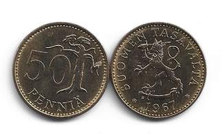 50 penniä  1970 UNC
