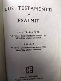 Uusi Testamentti ja Psalmit (1933 ja 1938 suomennokset)