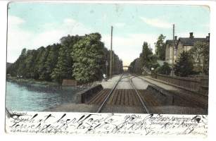 Helsinki Kaisaniemi -  paikkakuntapostikortti postikortti kulkenut 1900