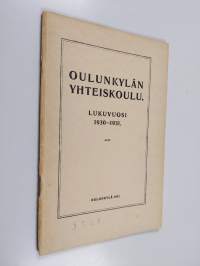 Oulunkylän yhteiskoulu lukuvuosi 1930-1931
