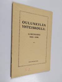 Oulunkylän yhteiskoulu lukuvuosi 1929-1930